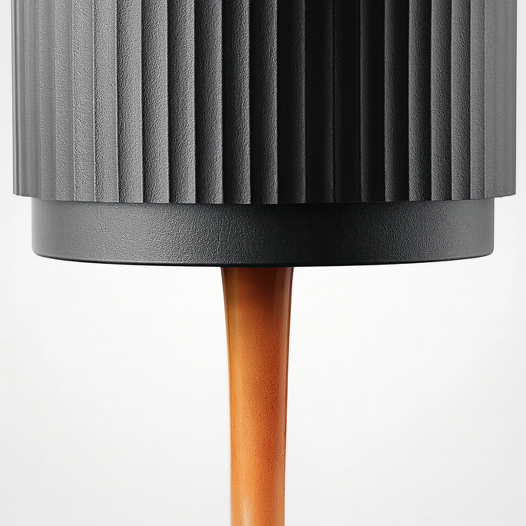 Máquina de café portátil de cápsulas para viajes al aire libre.