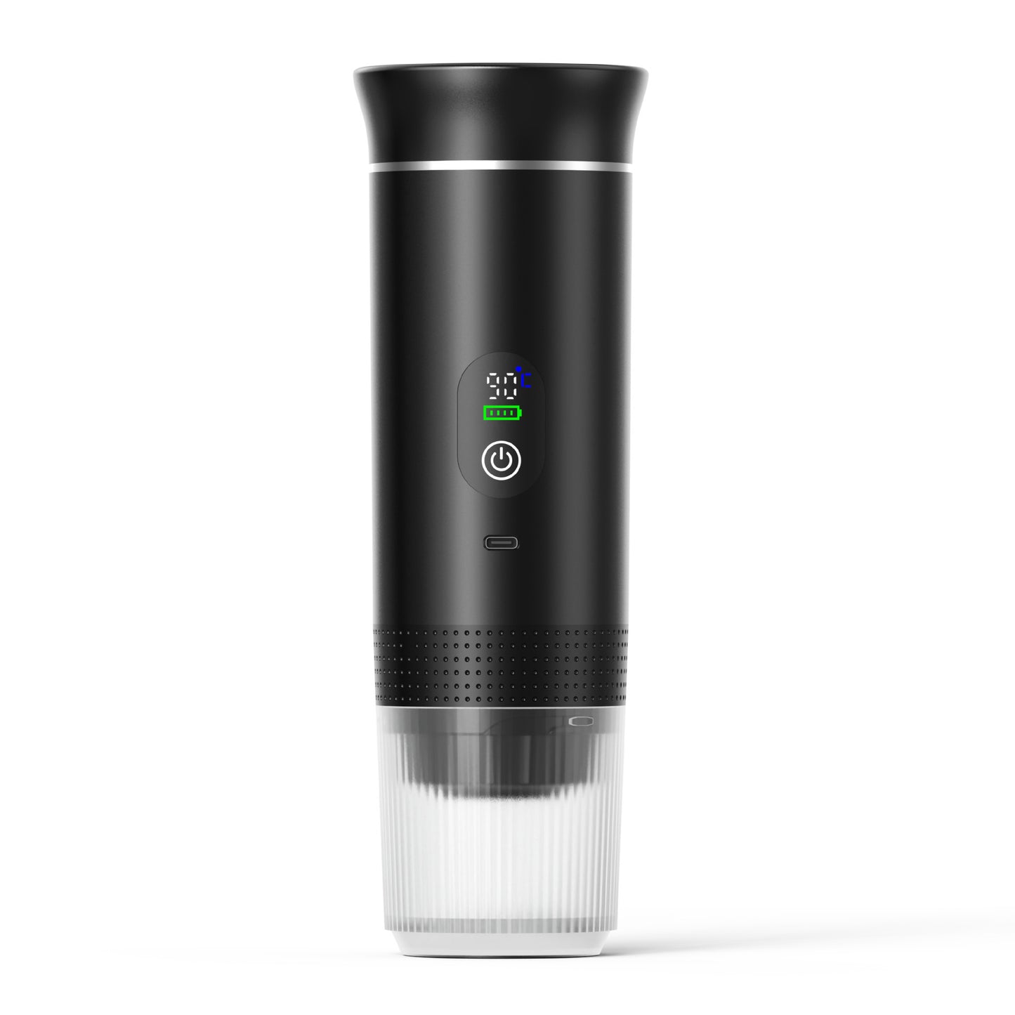 Máquina de café portátil de cápsulas para viajes al aire libre.